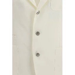 White Linen Blazer