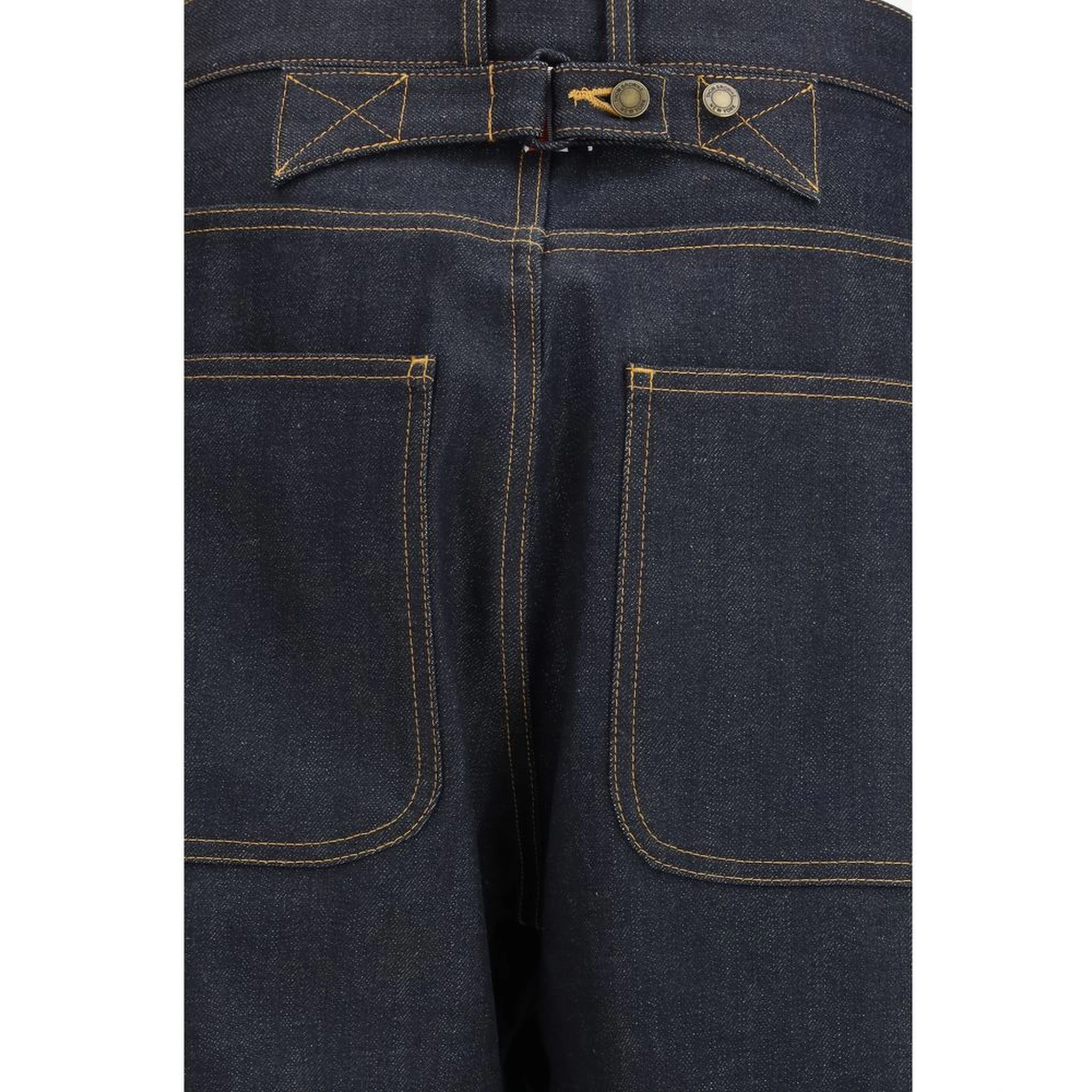 Blue Cotton Relaxed Fit Jeans