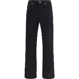 Black Cotton Slim Fit Jeans