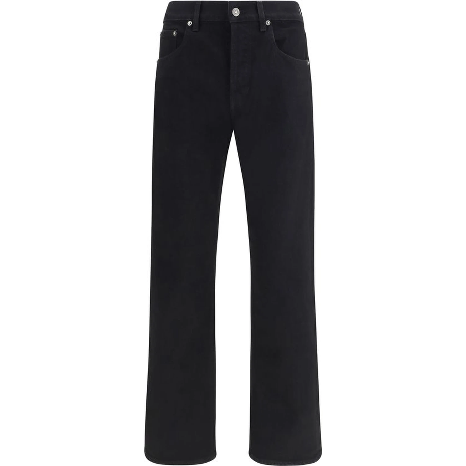 Black Cotton Slim Fit Jeans