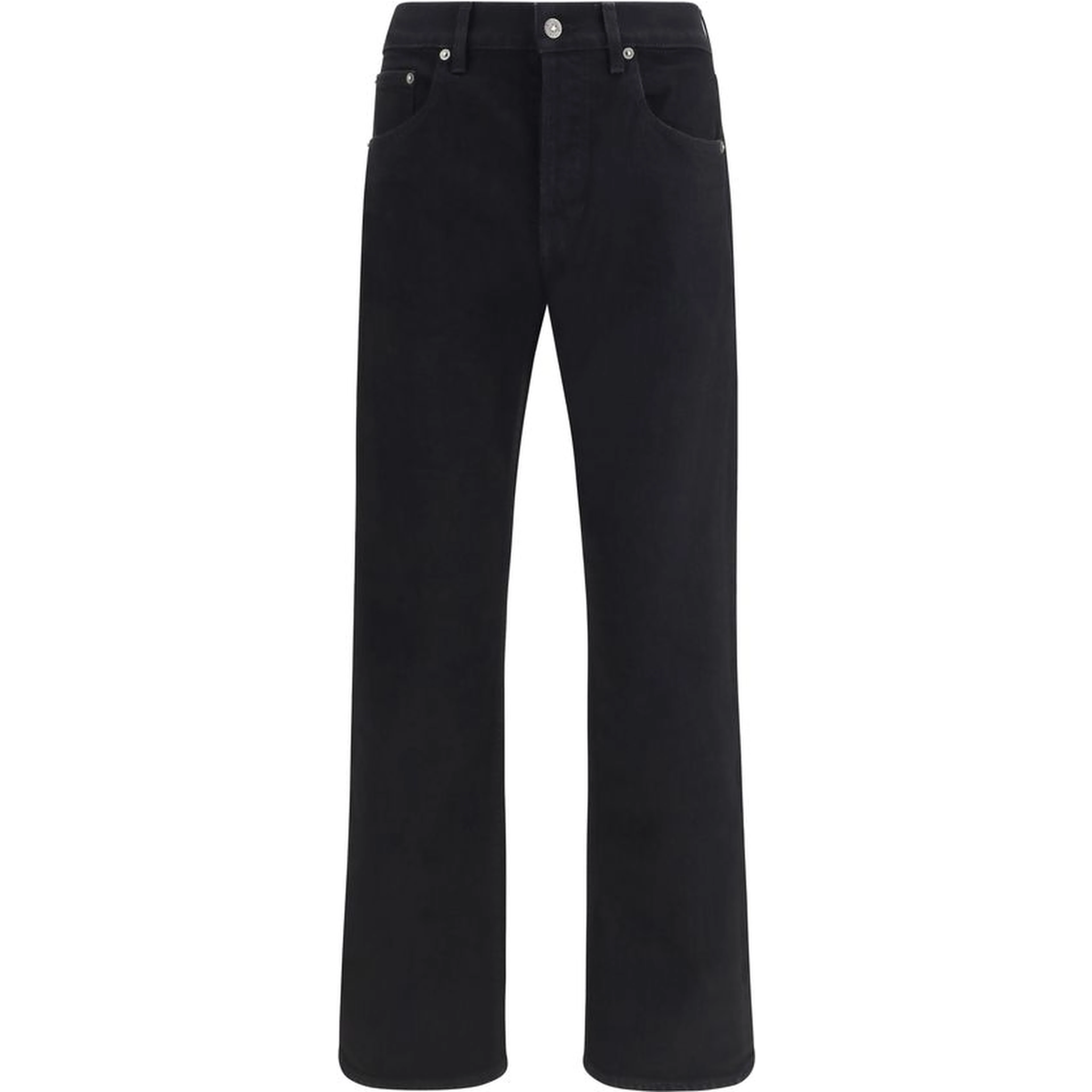 Black Cotton Slim Fit Jeans
