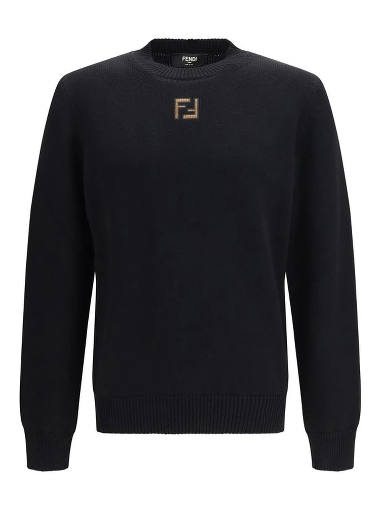 Black Fleece Wool Sweatshirt