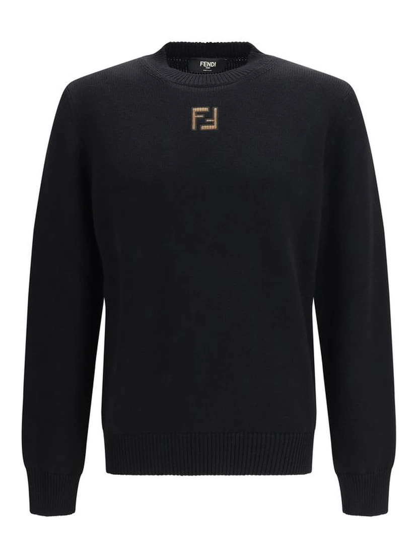 Black Fleece Wool Sweatshirt