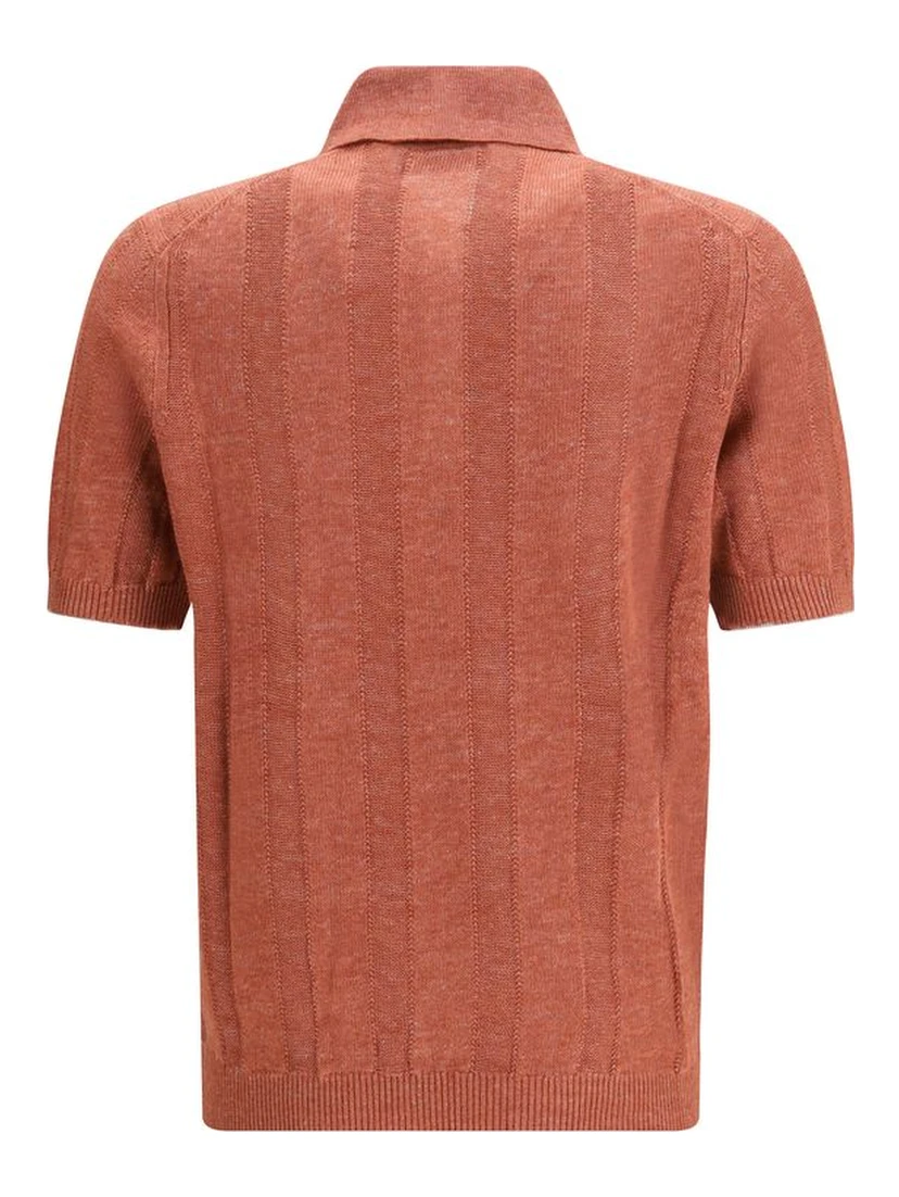 Orange Linen Sweatshirt