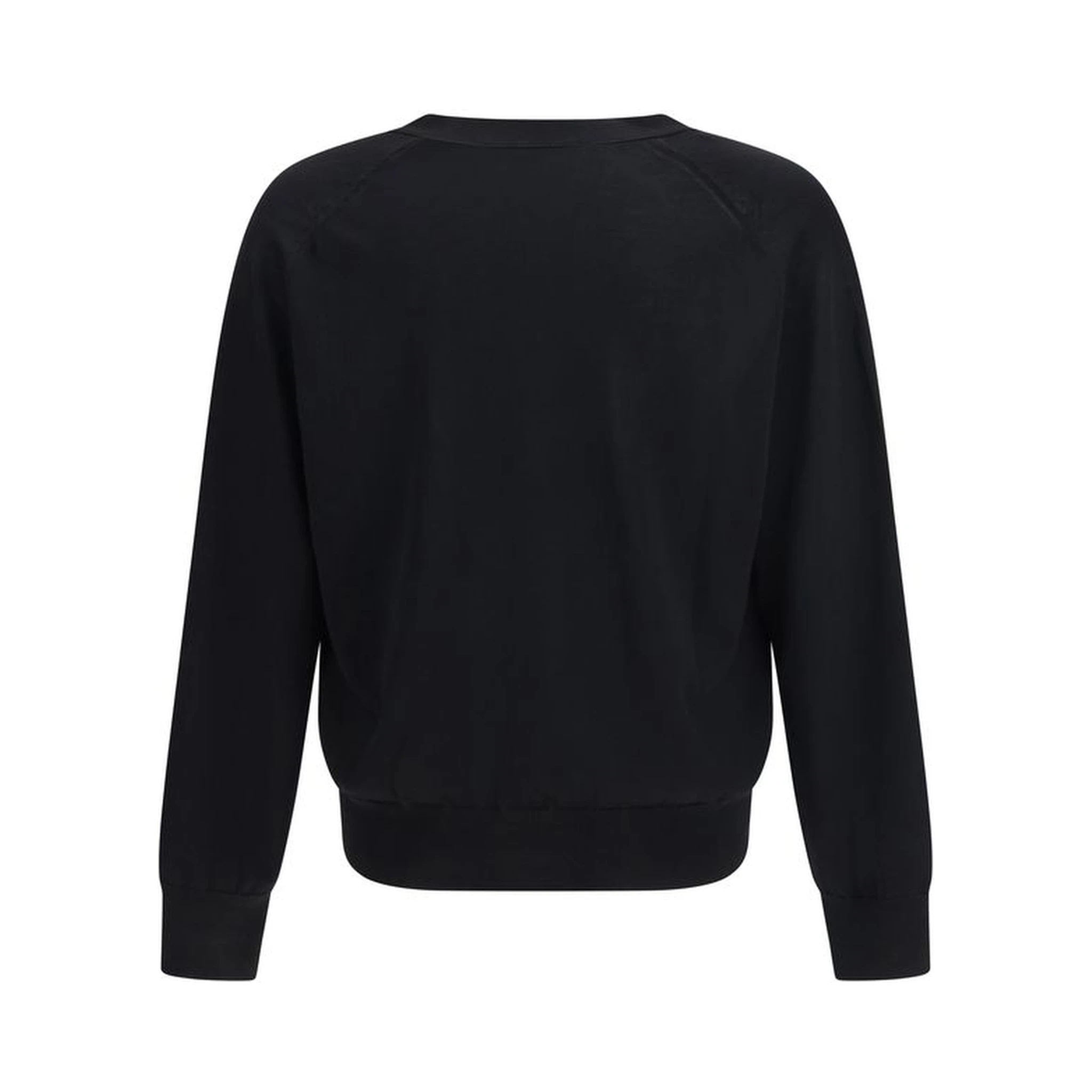 Black Merino Wool Cardigan