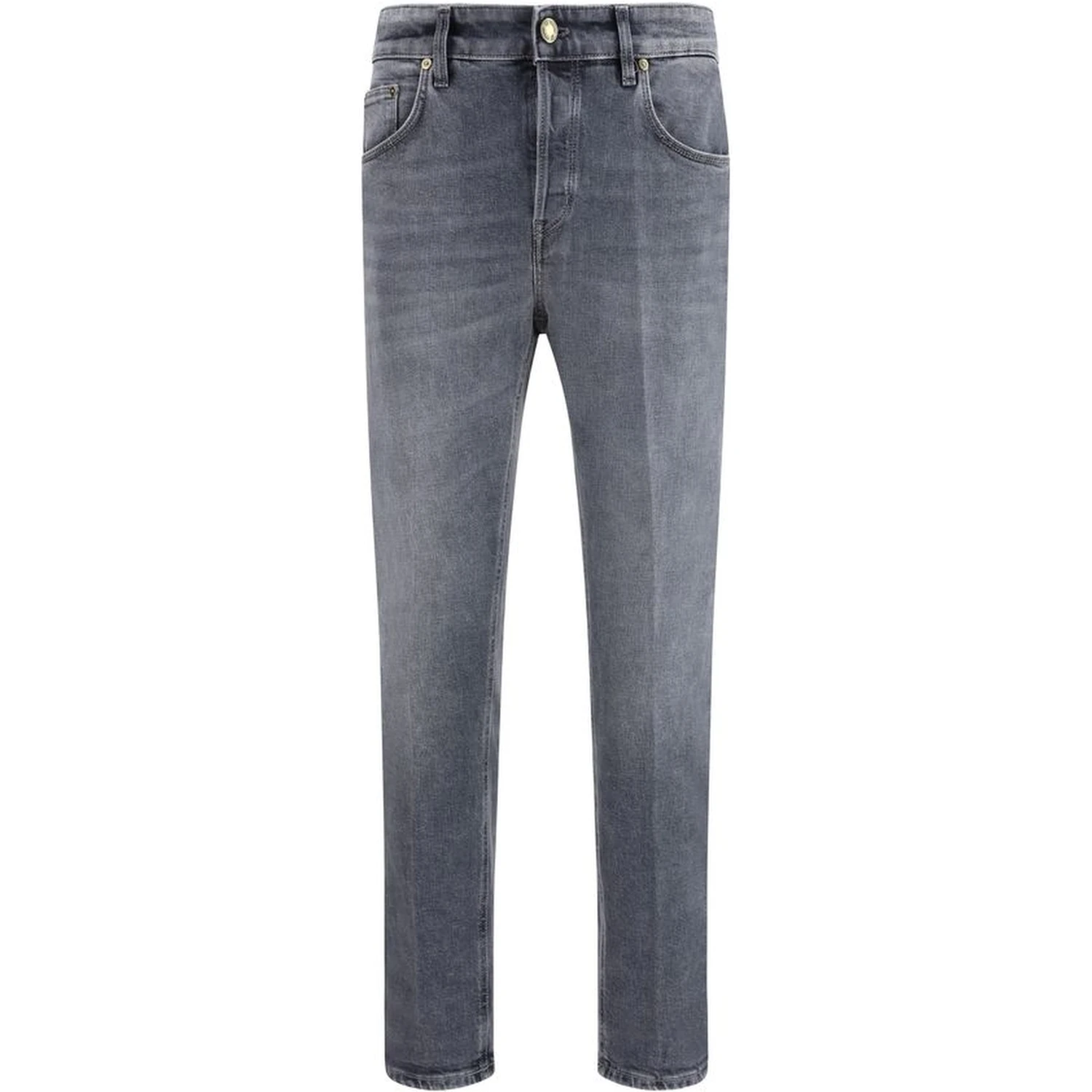 Gray Cotton Jeans Denim