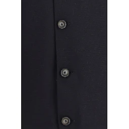 Blue Elastane Coat