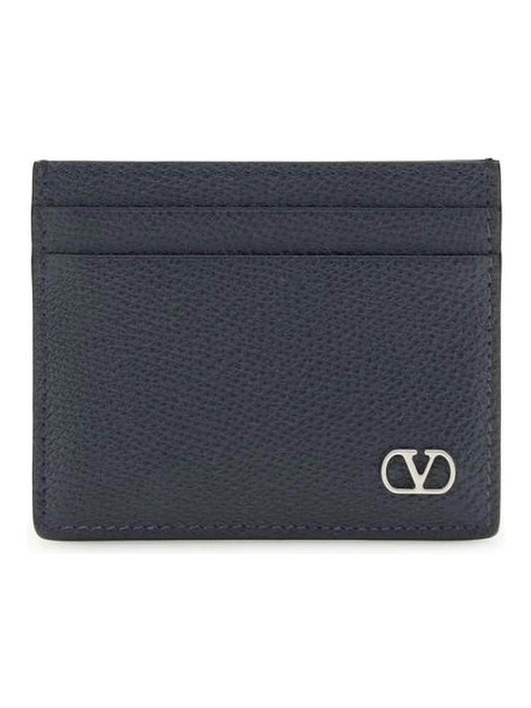 محفظة بوس توروس من جلد العجل الأزرق