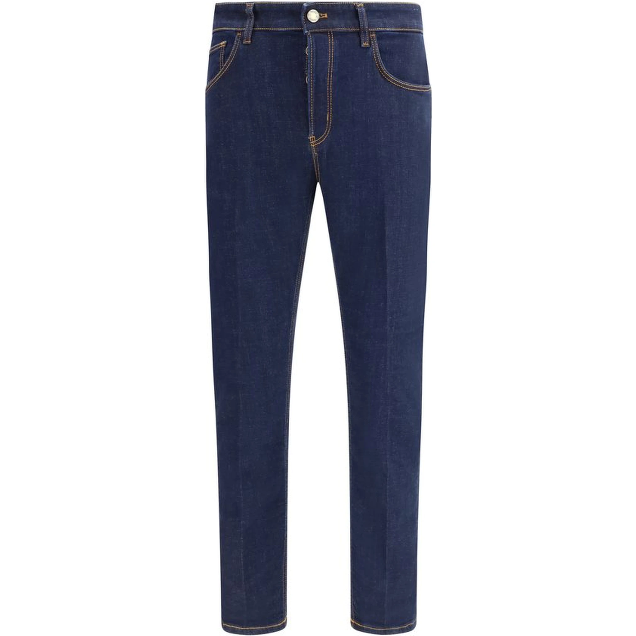 جينز قطني أزرق