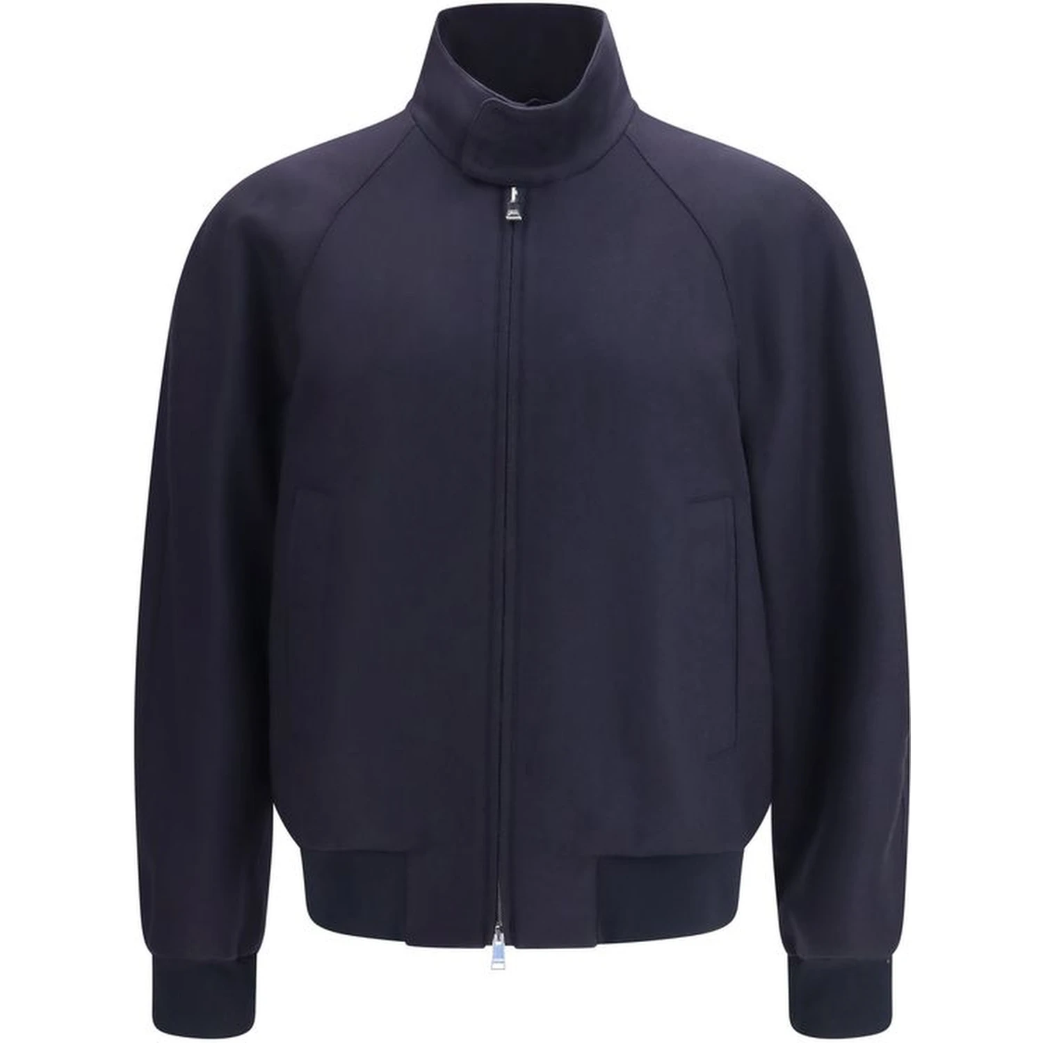 Blue Cashmere Bomber