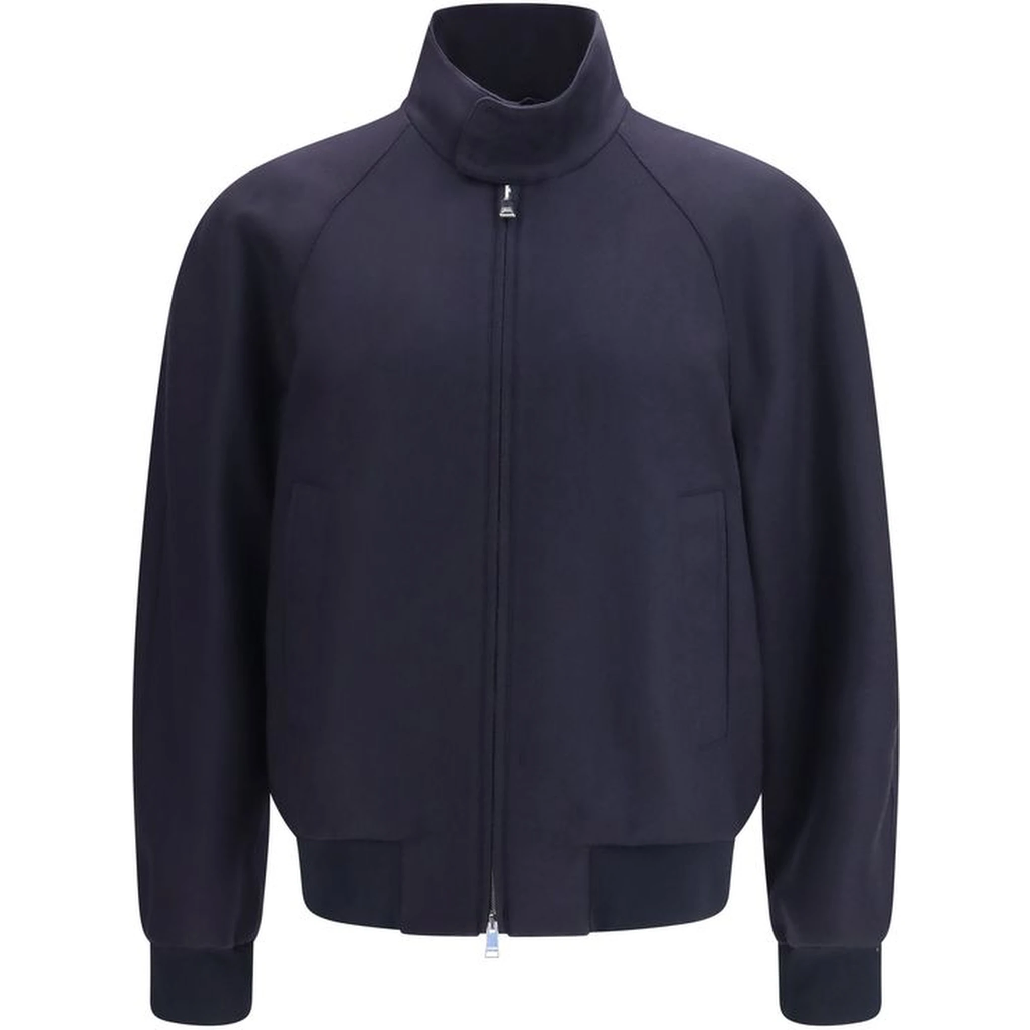 Blue Cashmere Bomber
