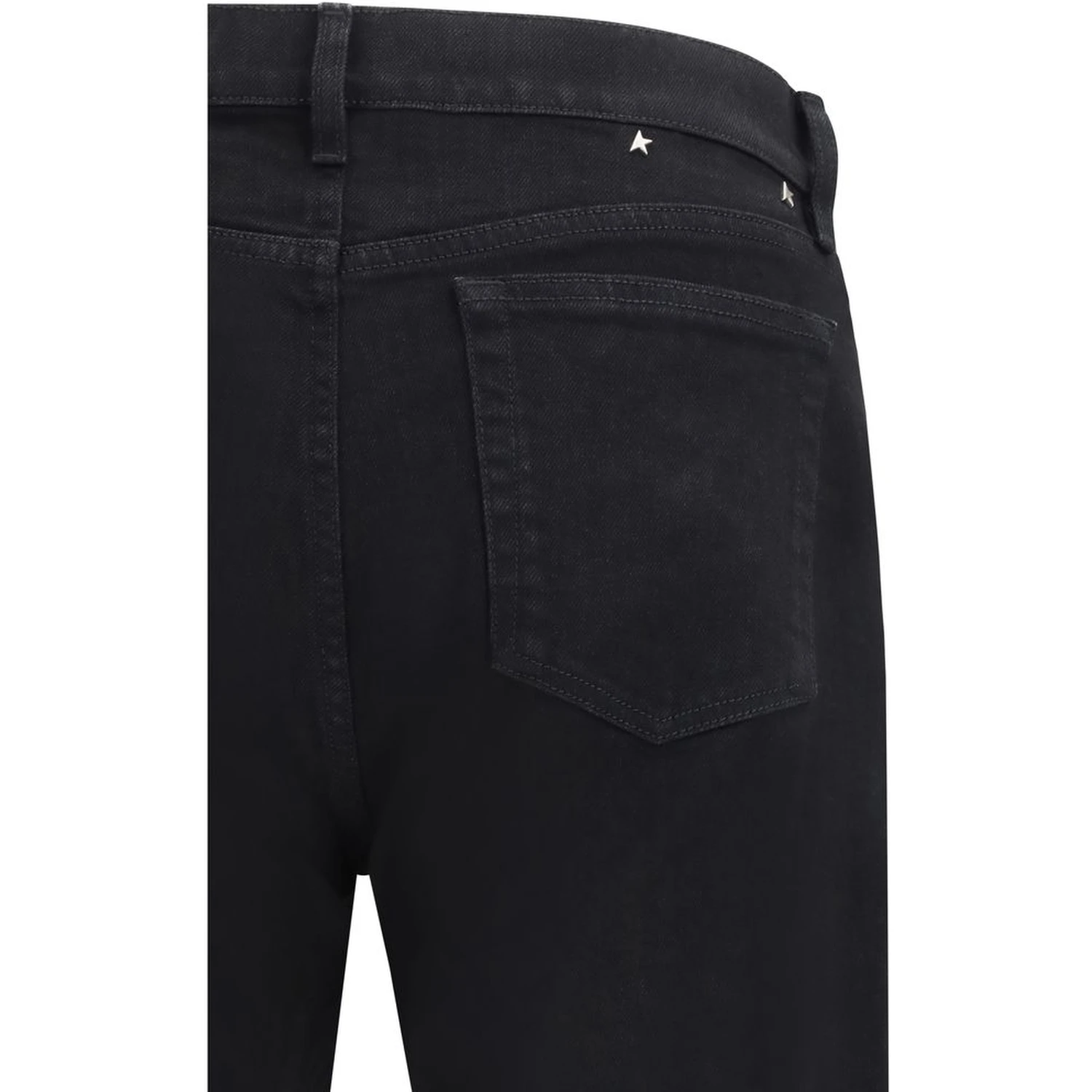 Black Cotton Slim Fit Jeans