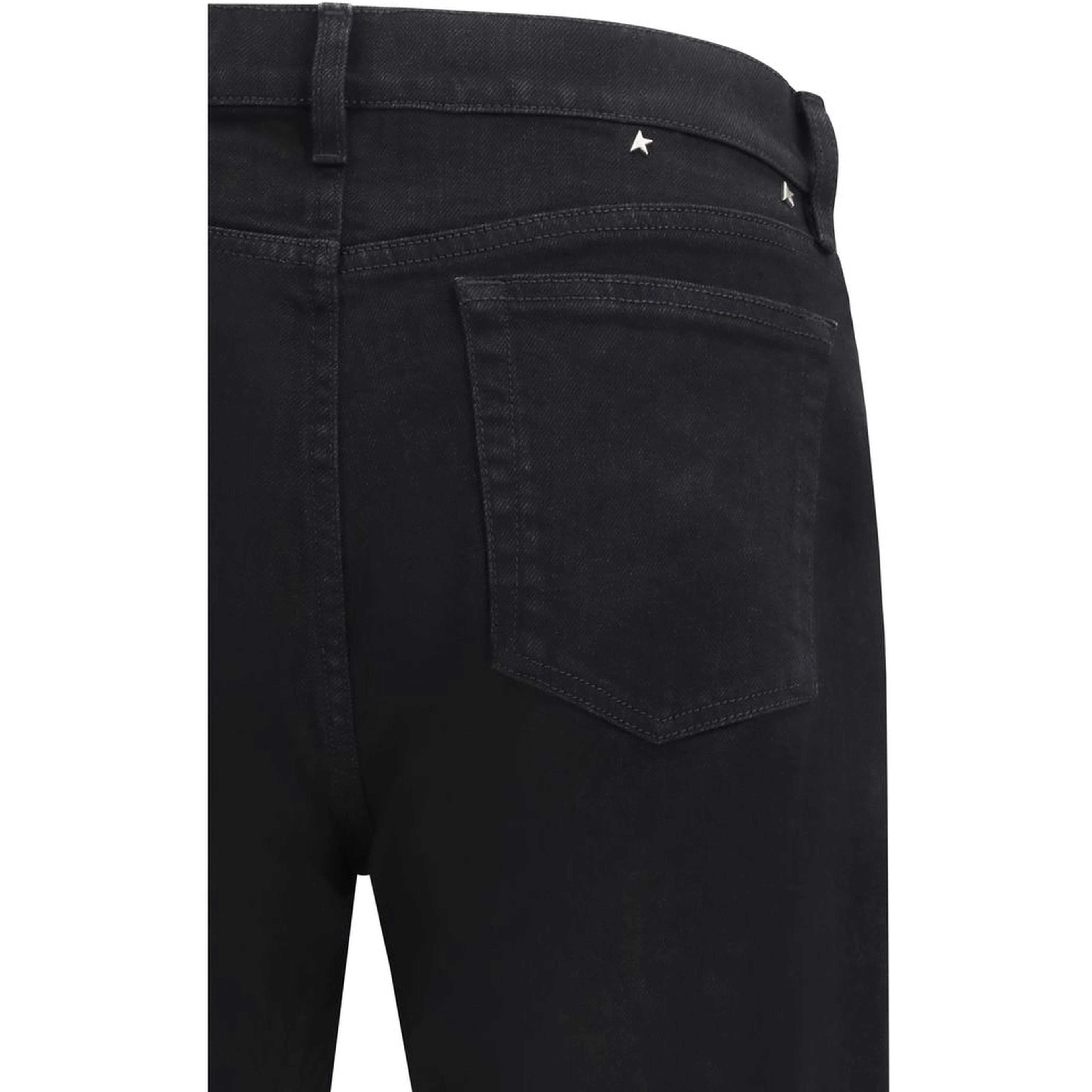 Black Cotton Slim Fit Jeans