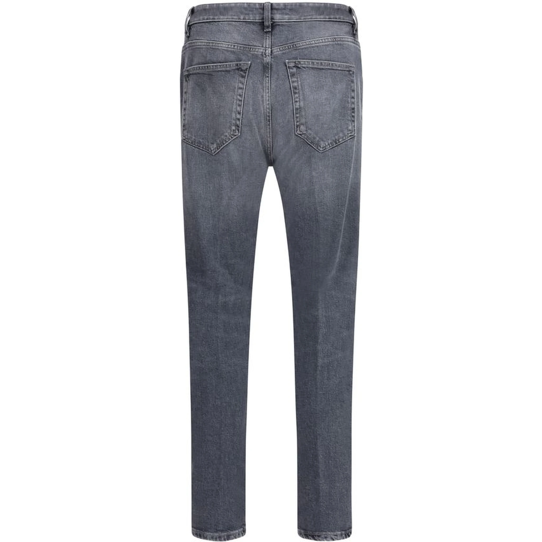 Gray Cotton Jeans Denim