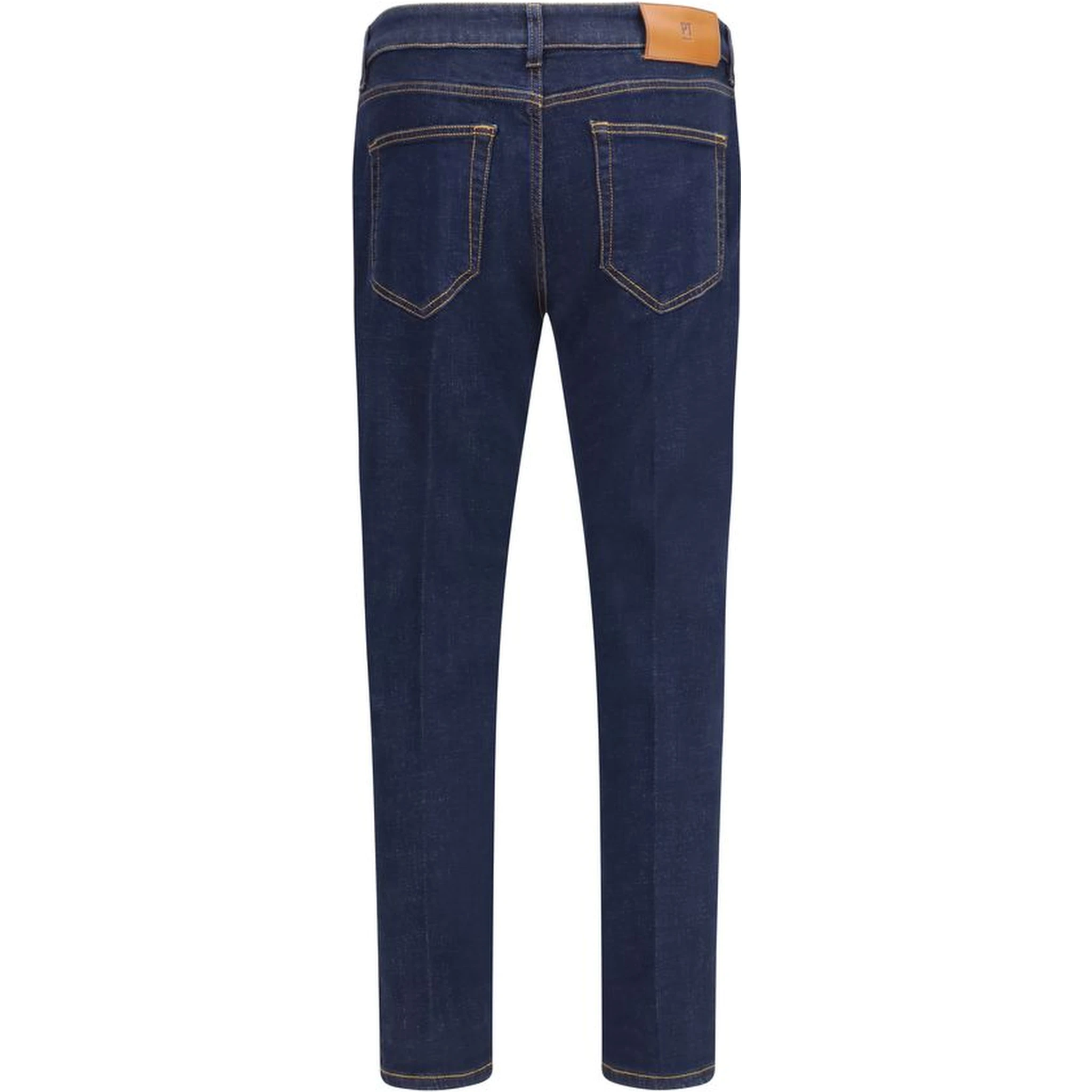 جينز قطني أزرق