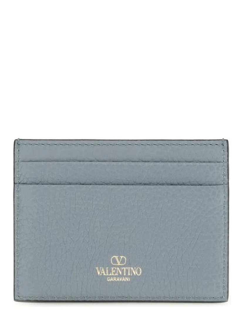 محفظة بوس توروس من جلد العجل الأزرق