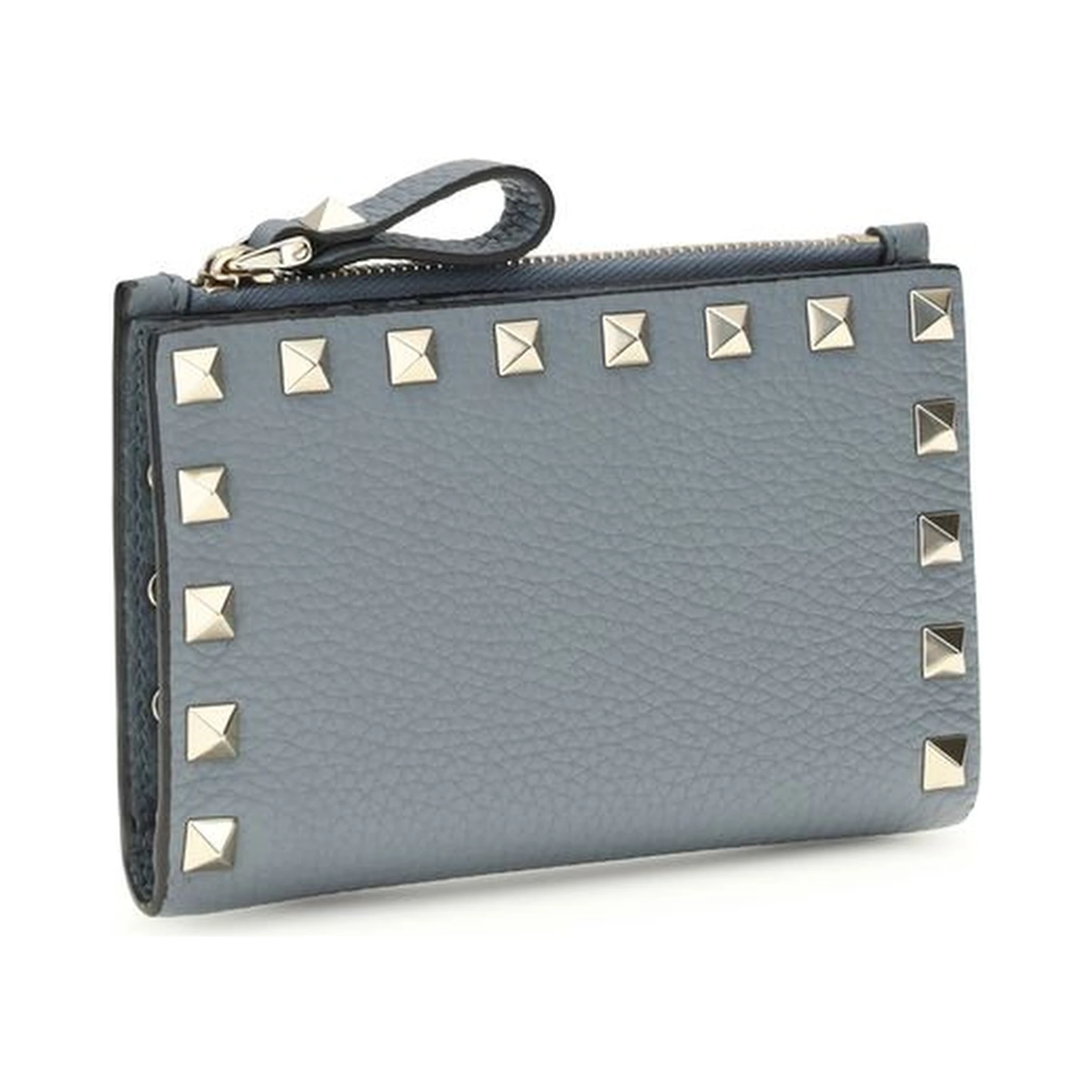 محفظة بوس توروس من جلد العجل الأزرق