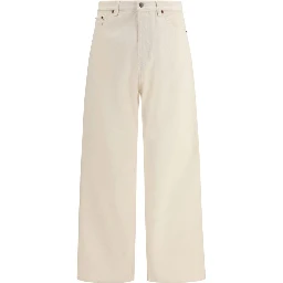 Beige Cotton Jeans Denim