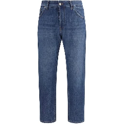 جينز قطني أزرق