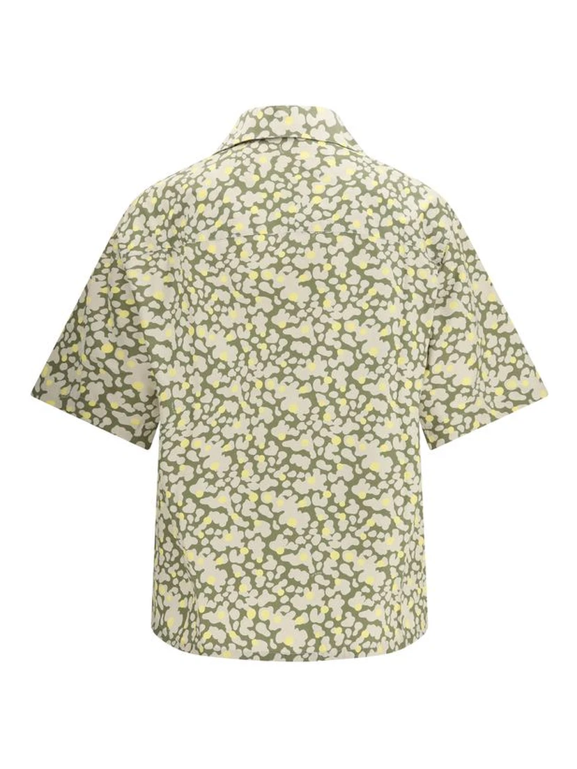 Bicolor Cotton Pattern Shirt