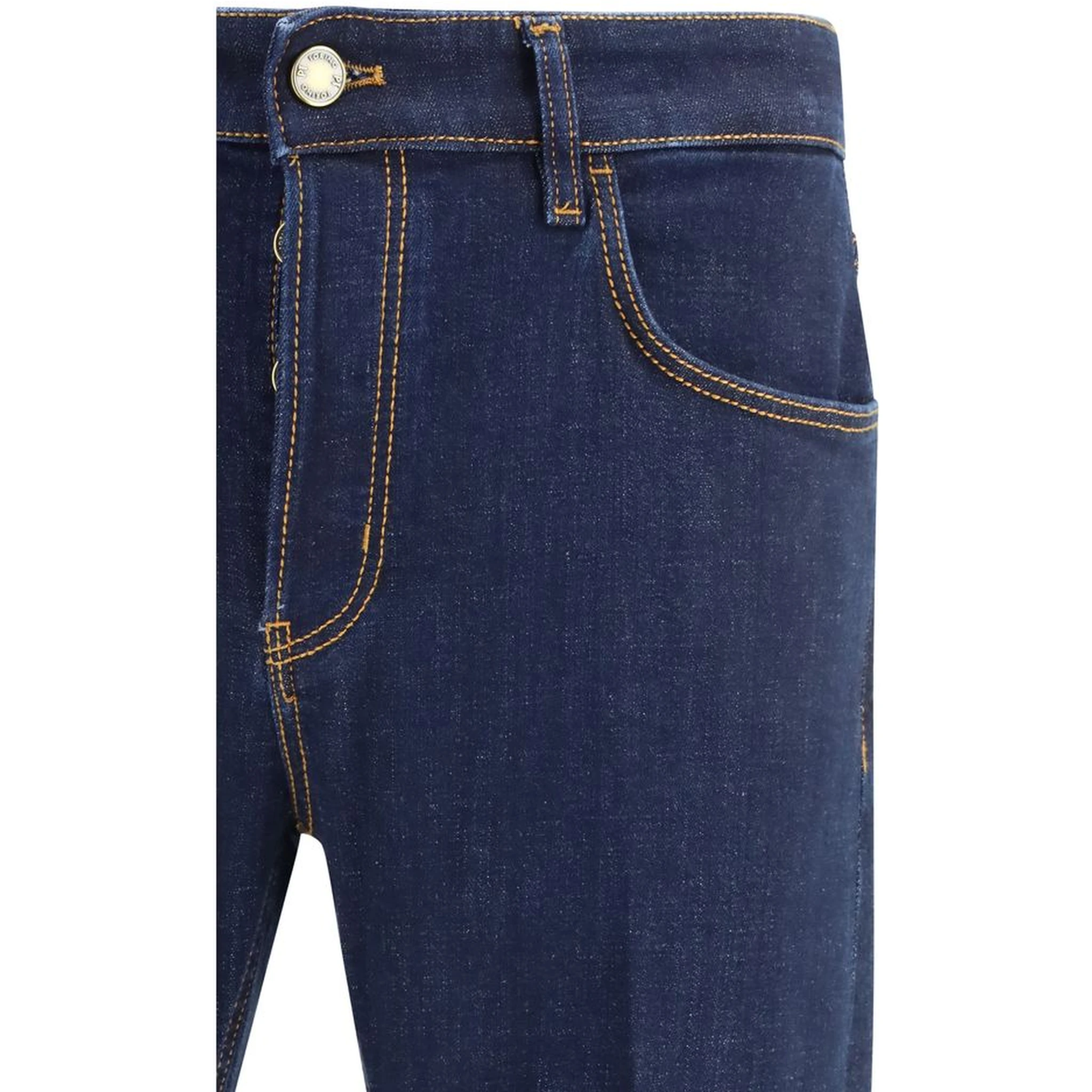 جينز قطني أزرق