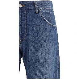 جينز قطني أزرق