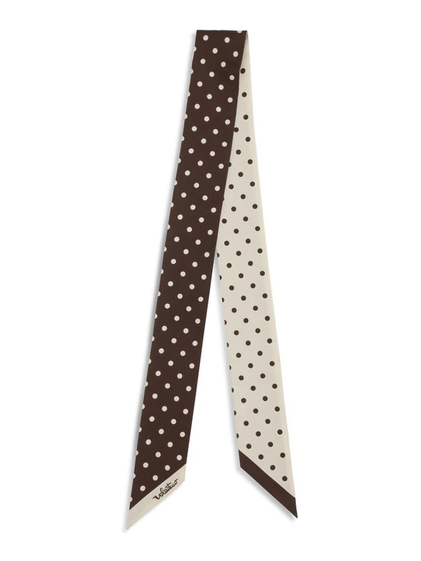 وشاح حريري بني