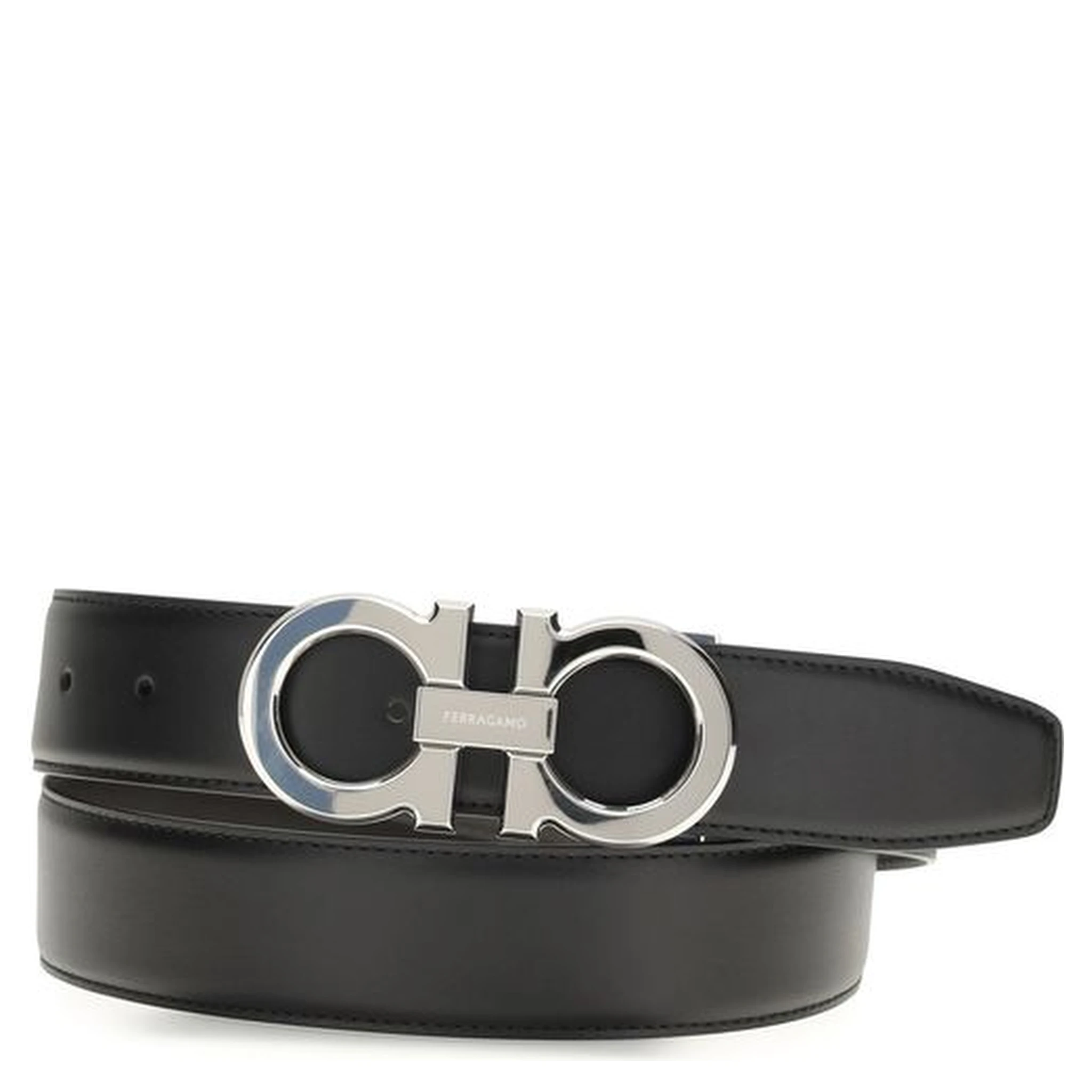 Black Calf Leather Bos Taurus Regular Belt