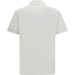 قميص بولو قطني أبيض