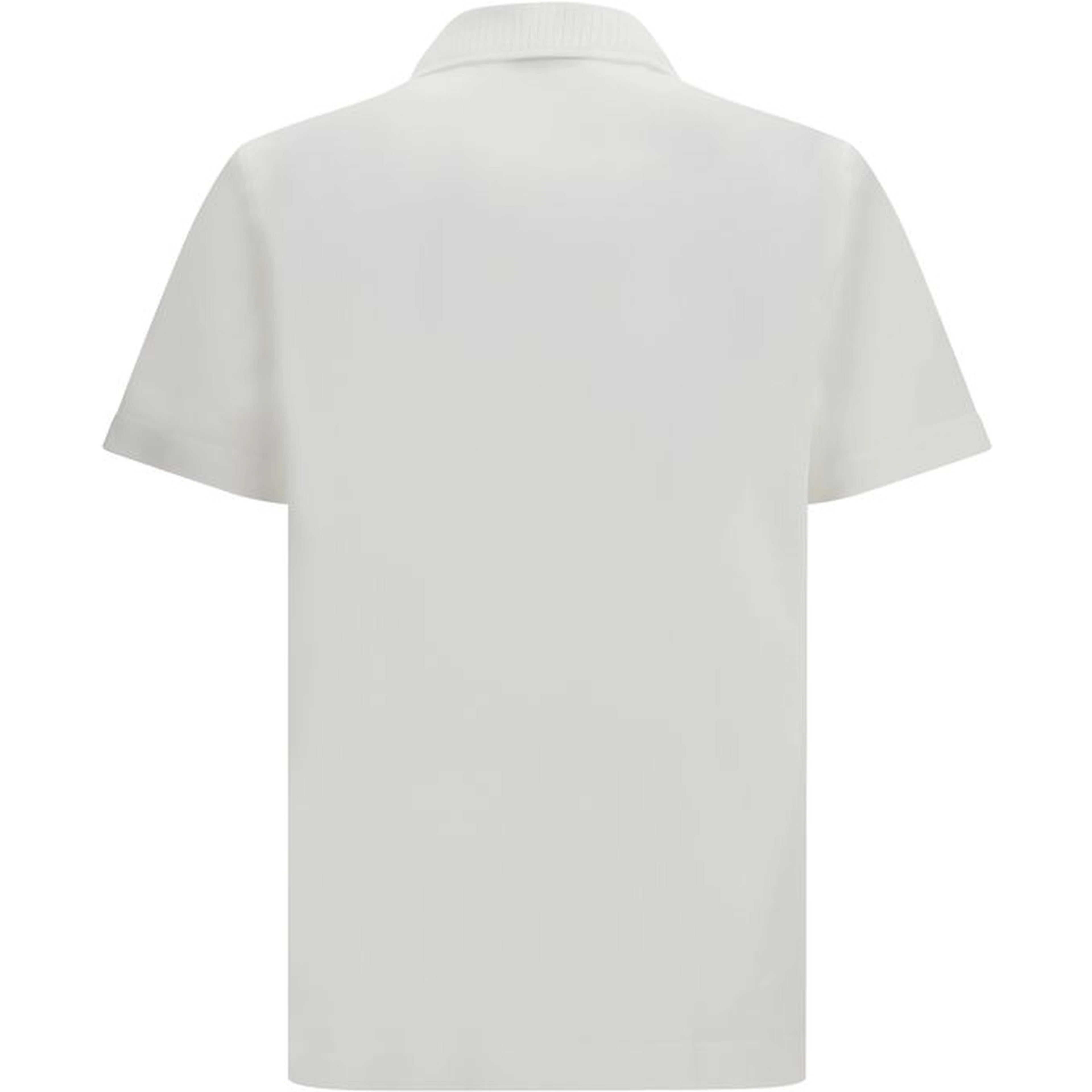 White Cotton Polo Shirt