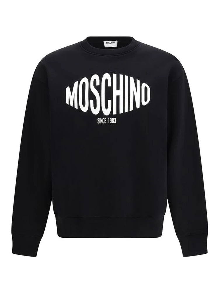 Black Cotton Sweatshirt