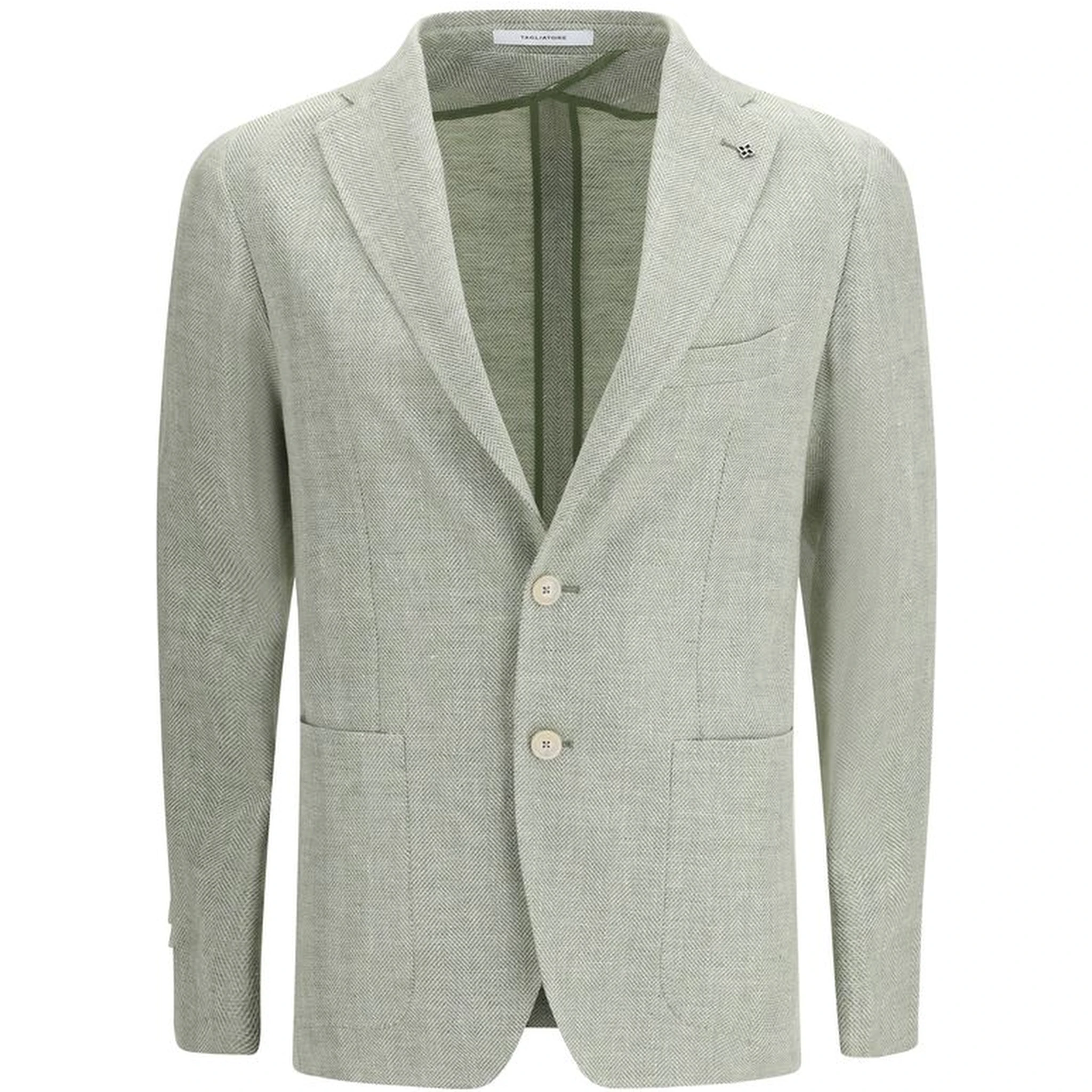 Bicolor Linen Blazer