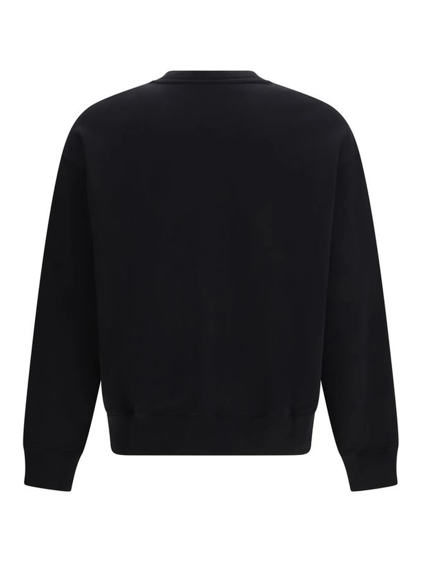 Black Cotton Sweatshirt