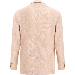 Orange Fleece Wool Blazer