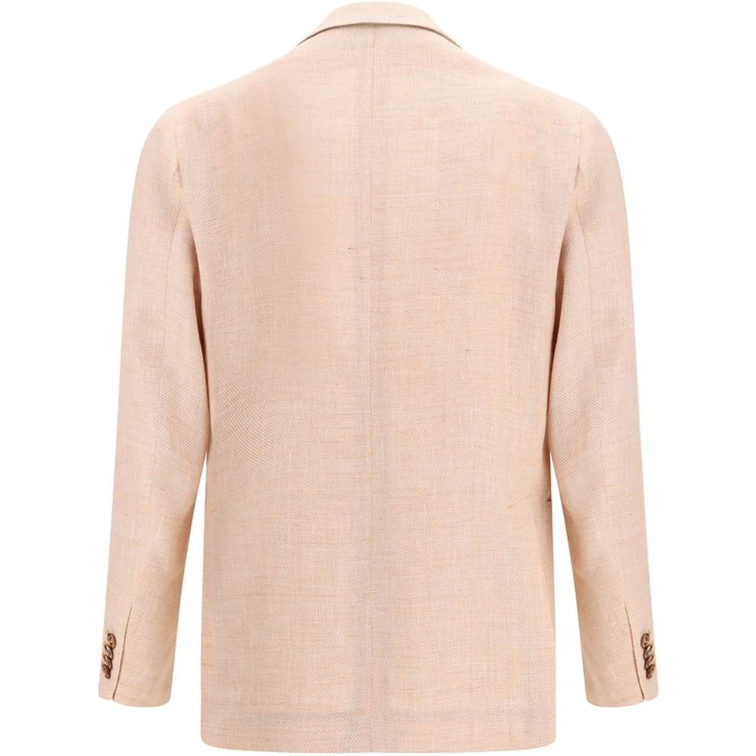Orange Fleece Wool Blazer