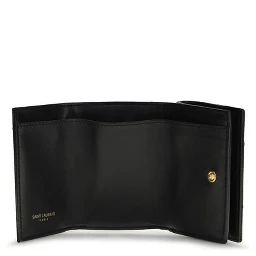 محفظة بوس توروس من جلد العجل الأسود