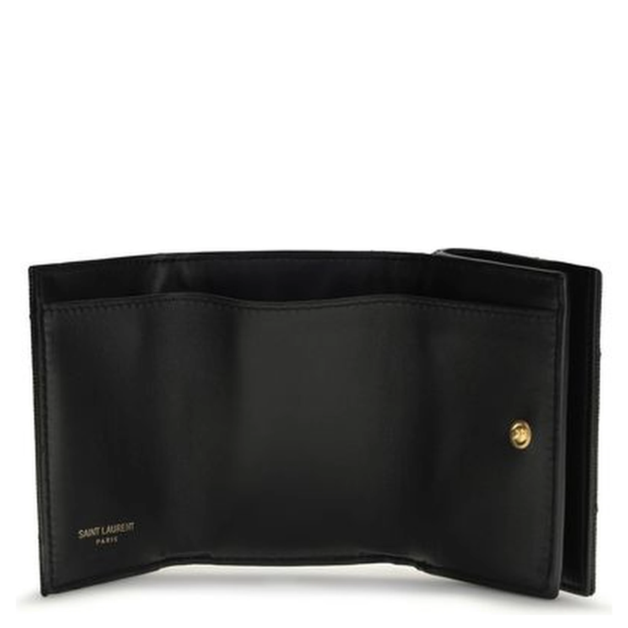 محفظة بوس توروس من جلد العجل الأسود