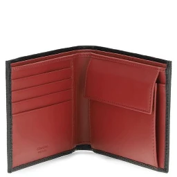 محفظة بوس توروس من جلد العجل الأسود