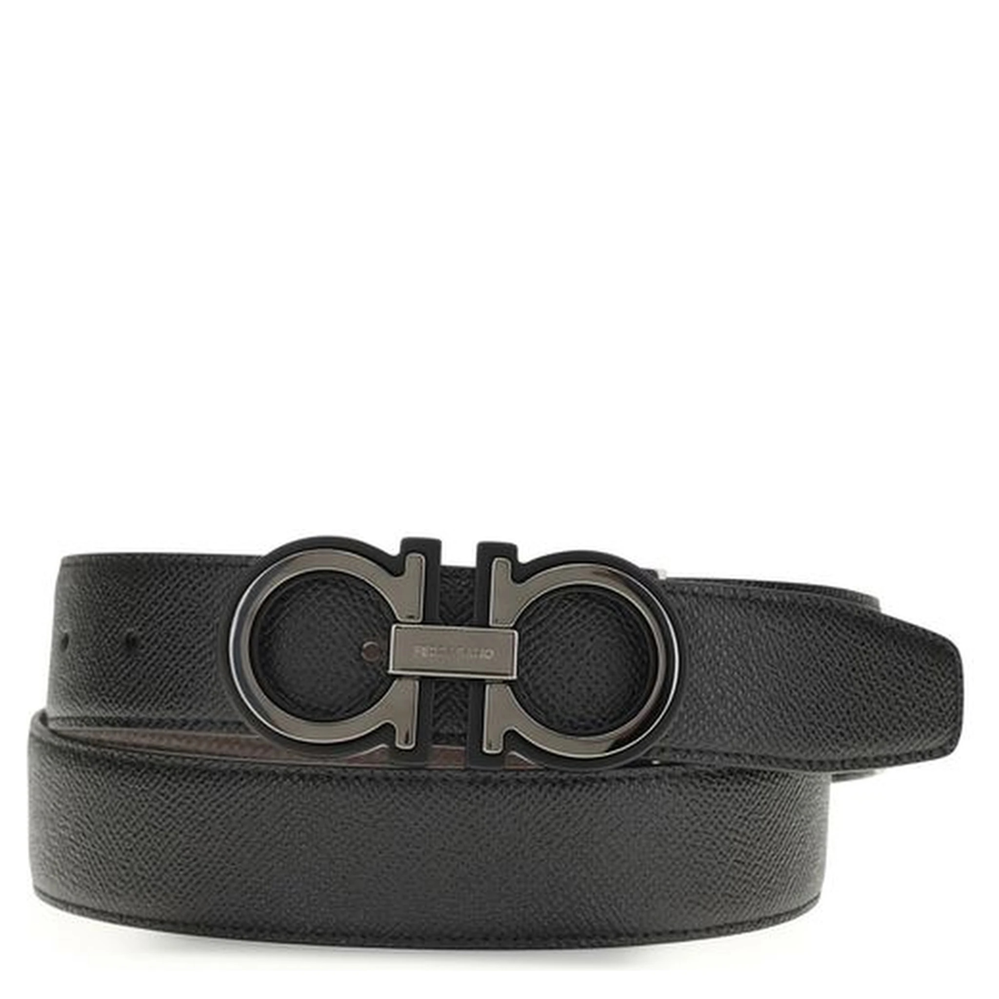 حزام بوس توروس العادي من جلد العجل الأسود