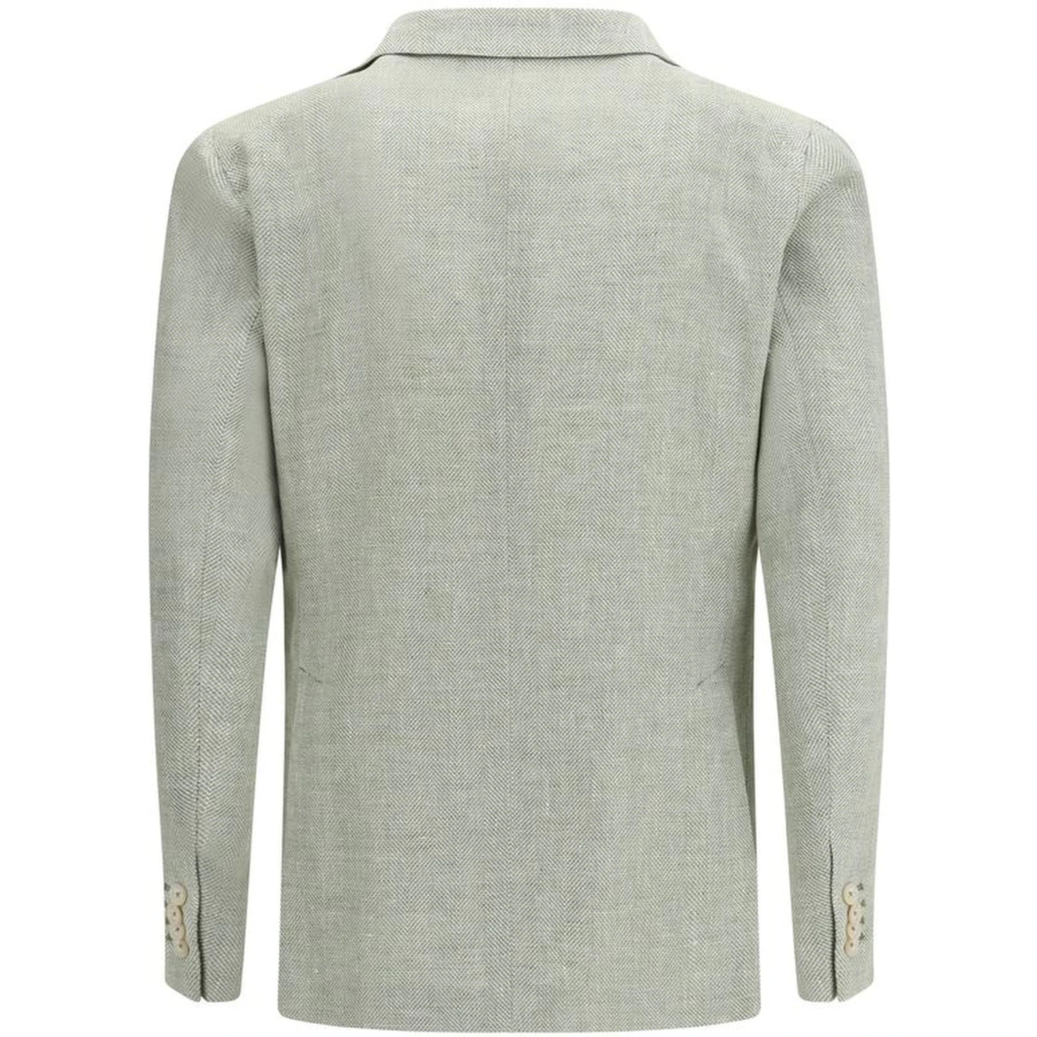 Bicolor Linen Blazer