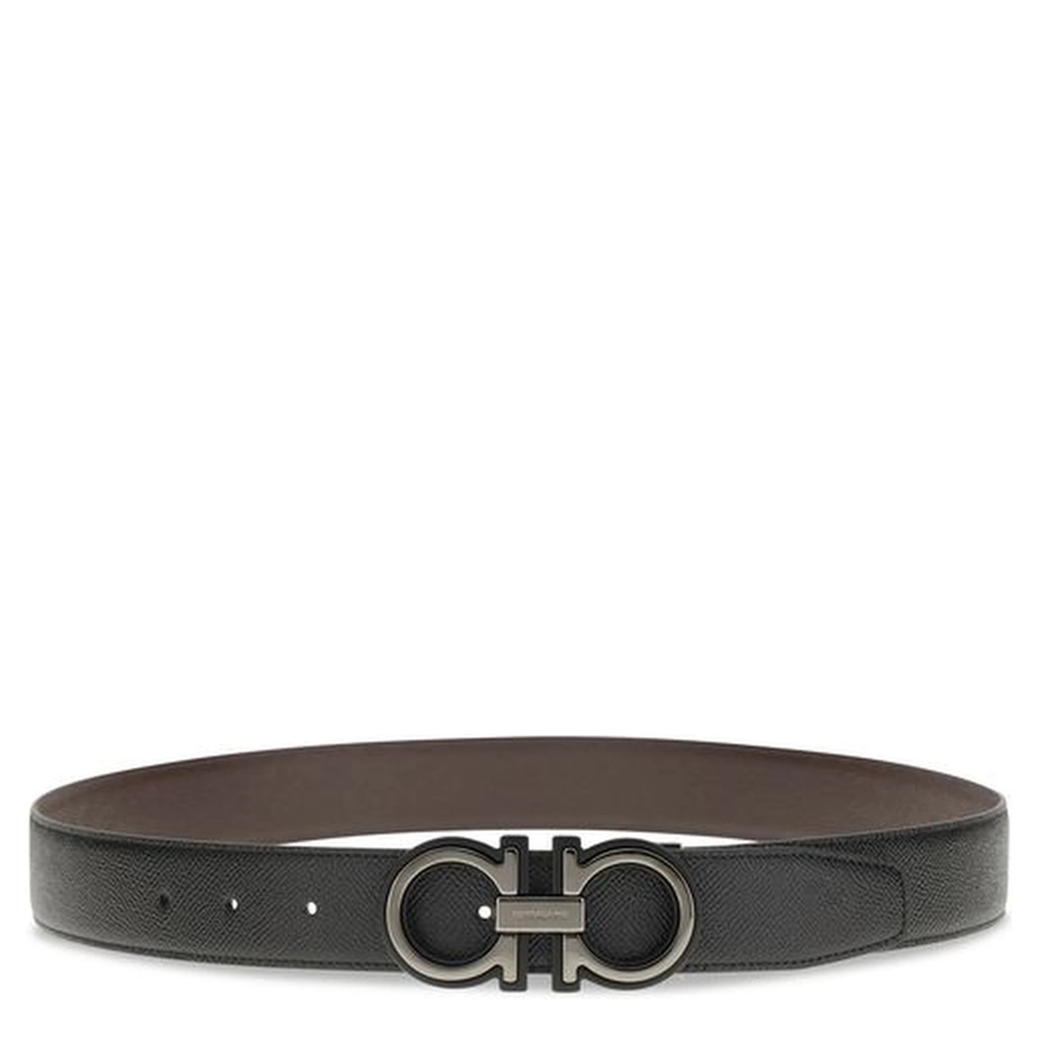 حزام بوس توروس العادي من جلد العجل الأسود