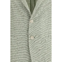 Bicolor Linen Blazer