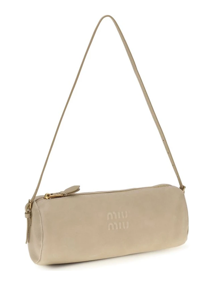 Beige Calf Leather Bos Taurus Shoulder Bag alternative