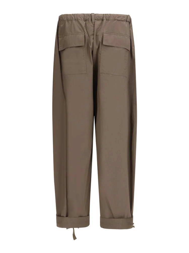 Brown Cotton Casual Pants alternative