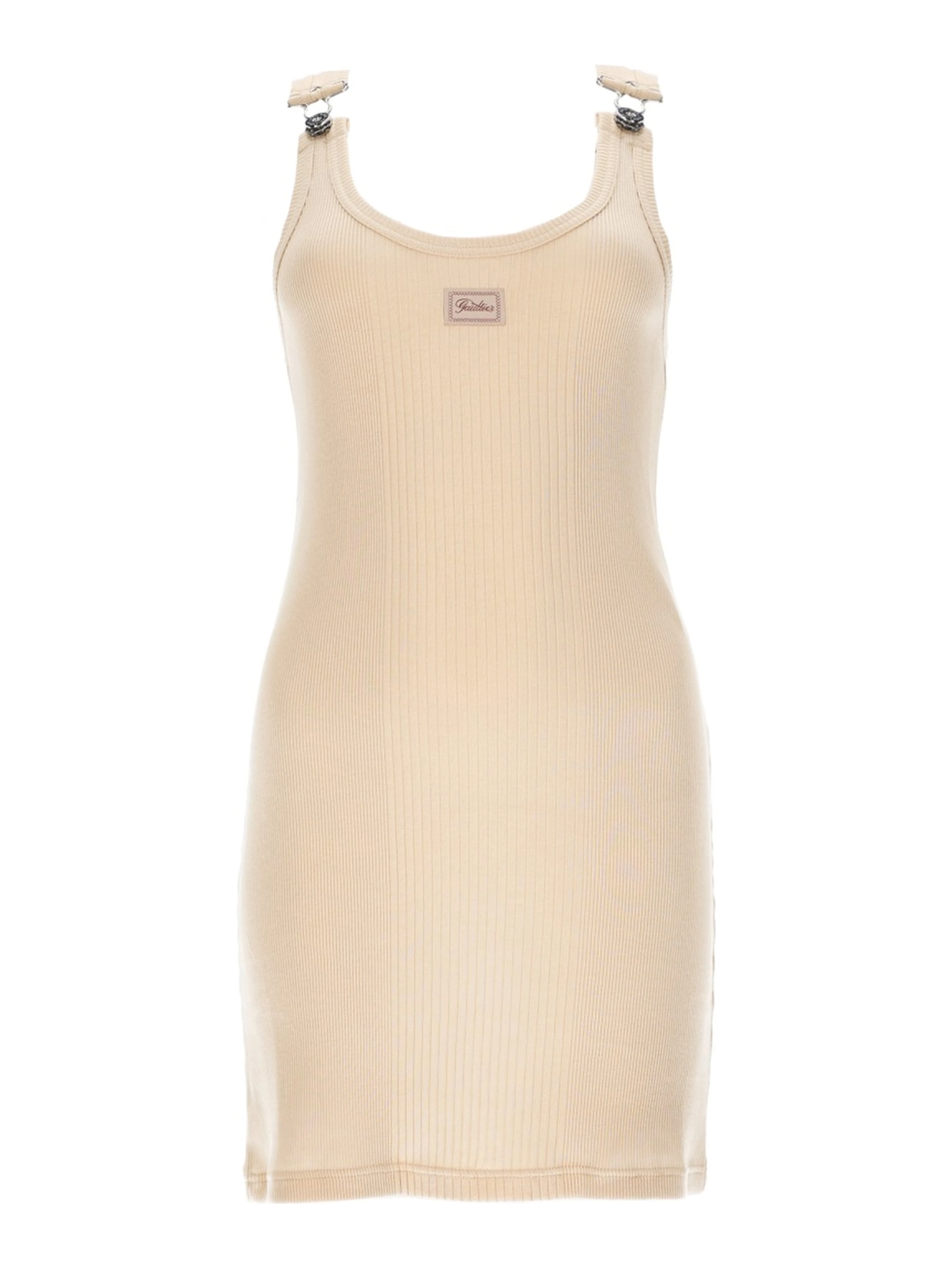 MINI DRESS WITH LOGO PATCH