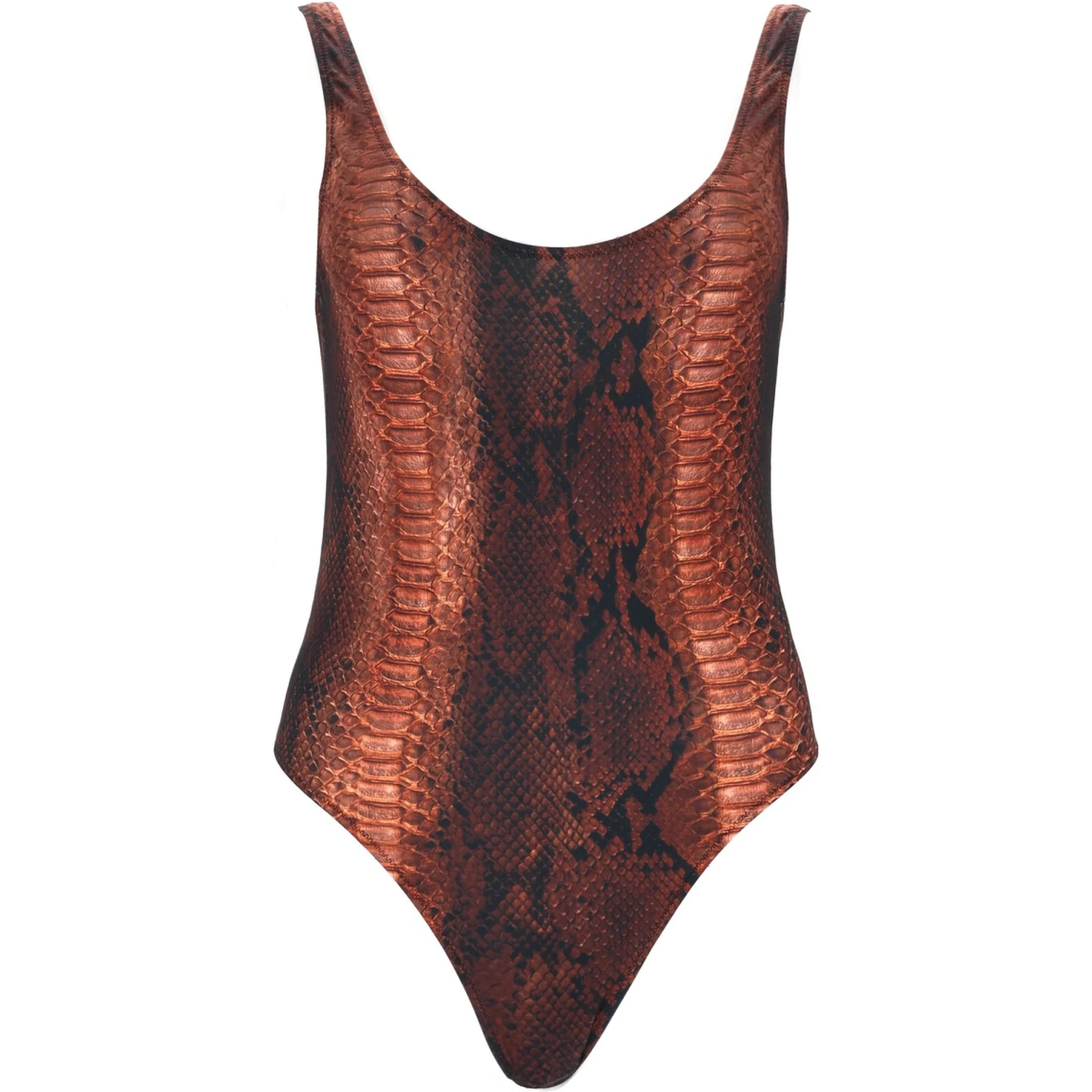 ملابس سباحة قطعة واحدة بنقشة جلد الثعبان