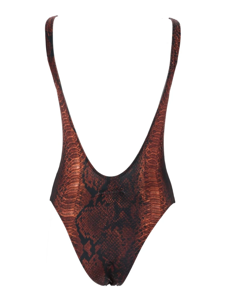 ملابس سباحة قطعة واحدة بنقشة جلد الثعبان alternative