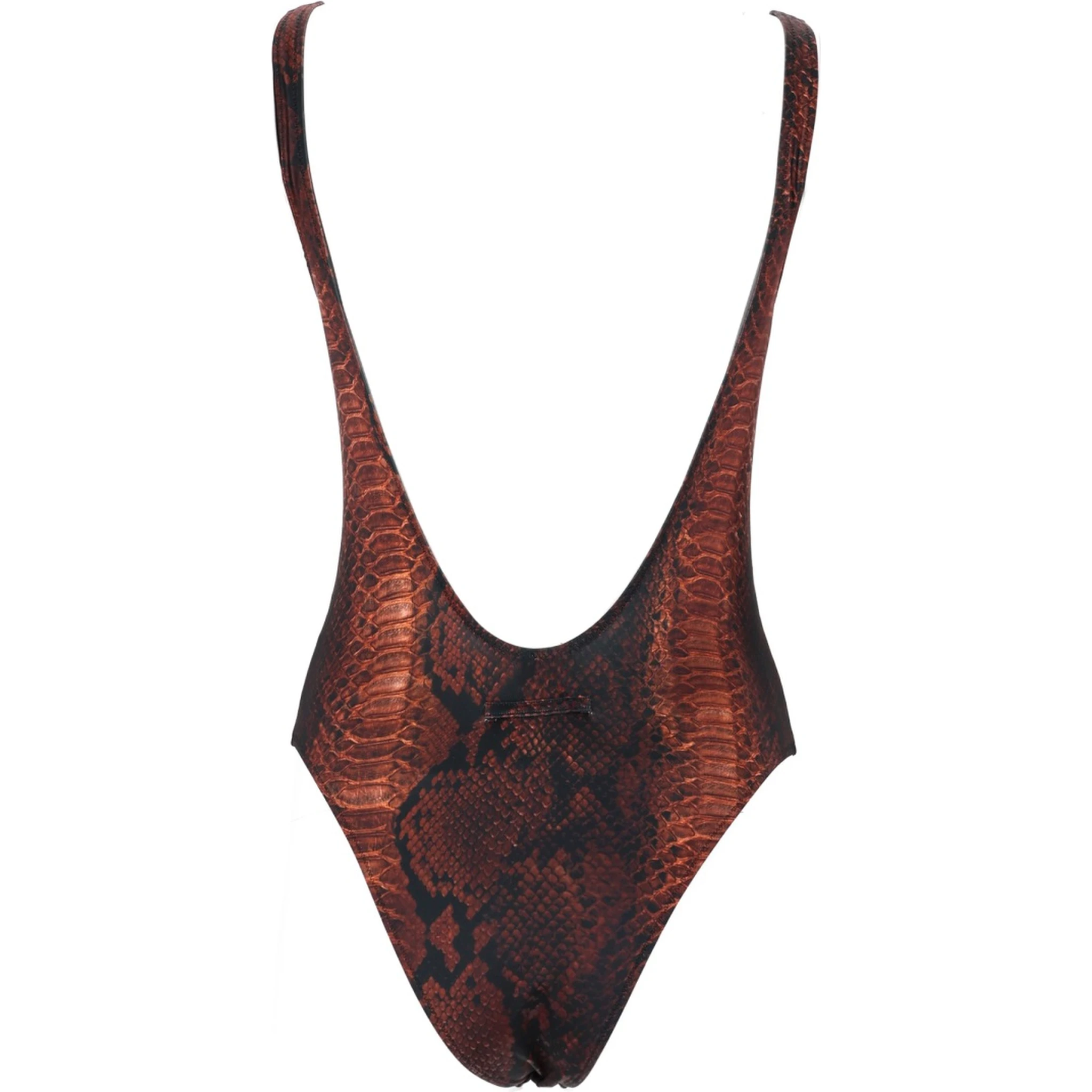 ملابس سباحة قطعة واحدة بنقشة جلد الثعبان