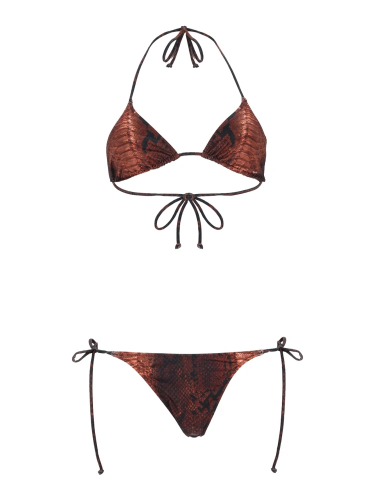 بيكيني بنقشة جلد الثعبان