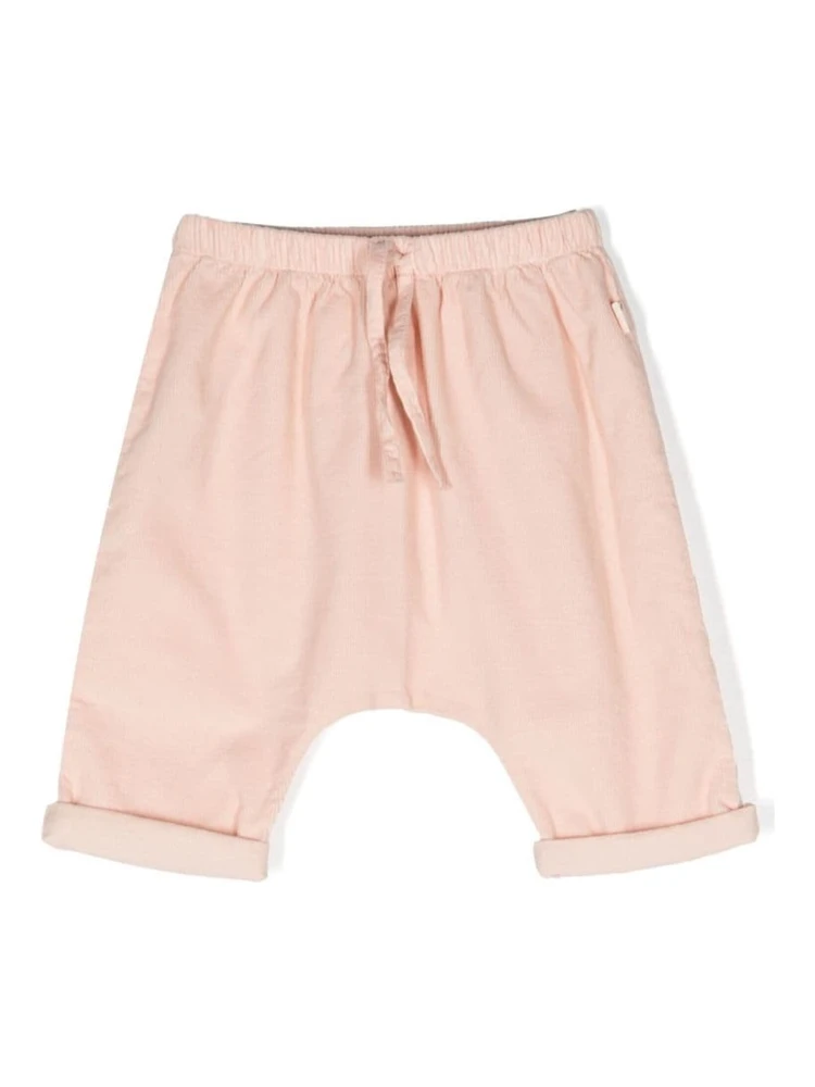 cream and strawberry pants